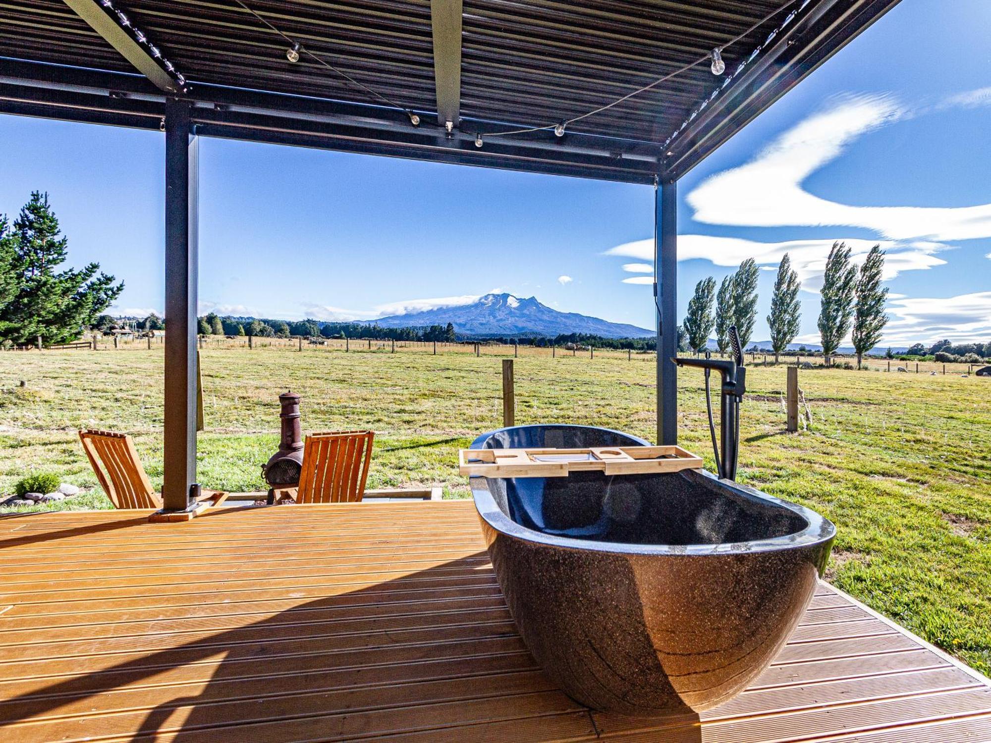 Mangateitei Views - Rangataua Tiny Home Ohakune Exteriör bild