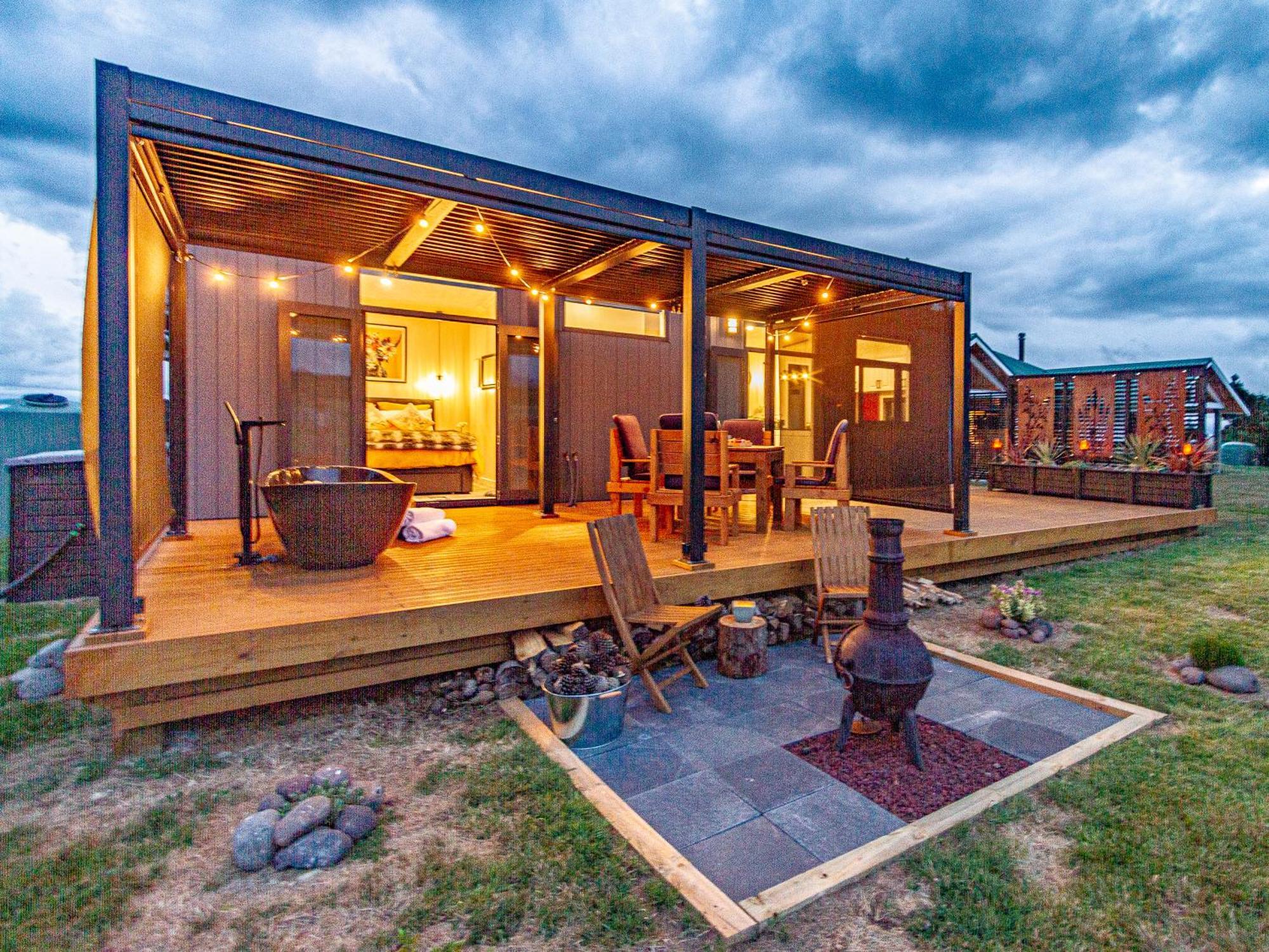 Mangateitei Views - Rangataua Tiny Home Ohakune Exteriör bild