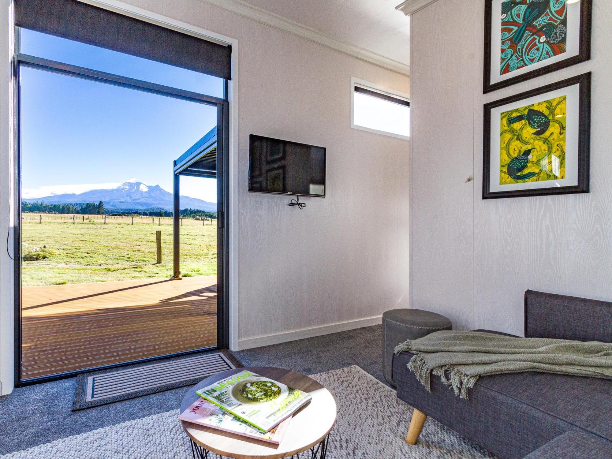 Mangateitei Views - Rangataua Tiny Home Ohakune Exteriör bild